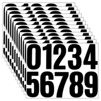 LXUEJIE 120Pcs Large Number Stickers, 4 Inch Mailbox Number Stickers Vinyl Waterproof Numbers Sticker for Mailbox Cars, Apartment Door Address
