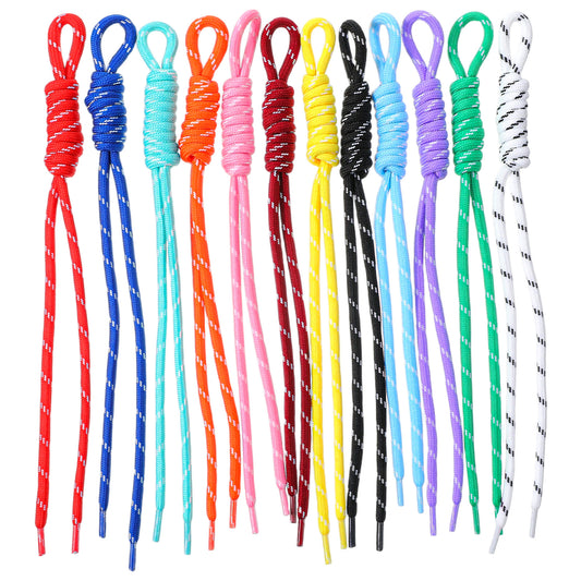 Molain 12 Pcs Paracord Keychain Bag Charms, Paracord Rope Keychain Bag Charm Colorful Braided Rope Keychains Handmade Ropes Key Chain for Purse Backpack Handbag Decoration Accessories