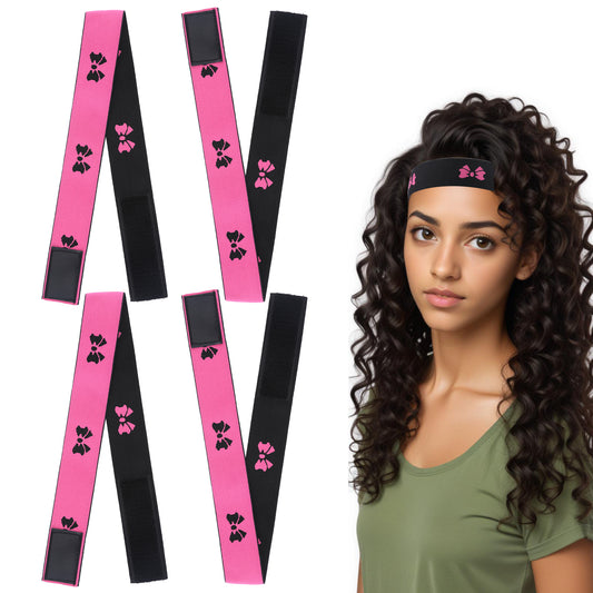 cobee 4 Pcs Wig With Lace Front, Wig With Non-Slip Lace Band, Wig Wrapped With An Elastic Edge To Lay The Edge Of Natural Hair And Hold The Wig In Place(4pcs)
