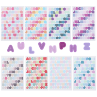JJUNW 704Pcs Alphabet Stickers, 8 Sheets Vinyl Letter Stickers, Colorful Letter Stickers Self Adhesive Alphabet Letter Stickers Waterproof, ABC Vinyl Sticker for Sign Notebook Classroom Decor Door