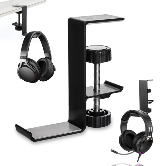 Jeffdad Headphone Stand Hanger Holder, Under Desk Headphone Hanger Hook, Metal Headset Stand Fit for Gaming PC Accessories