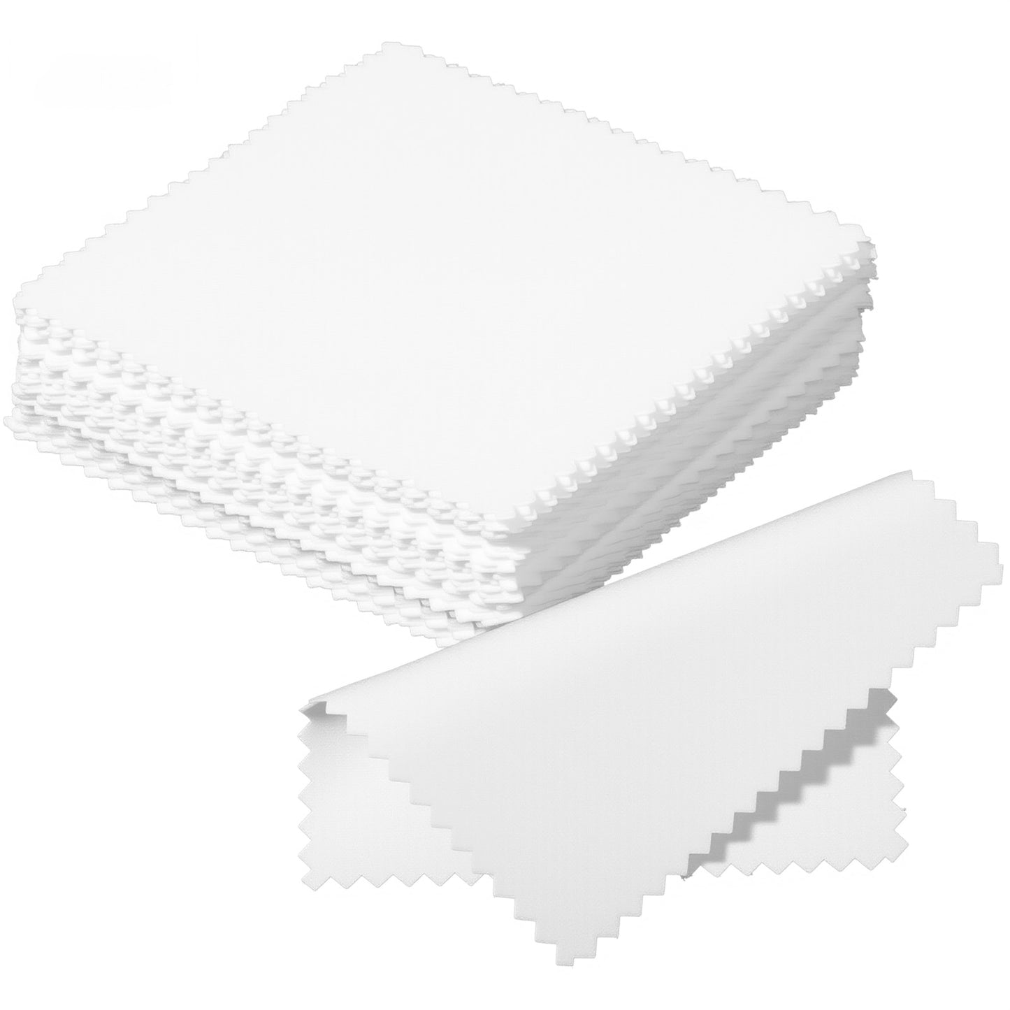 WJIAAA Jewelry Cleaning Cloth Polishing 50Pcs Small Silver Polish Silver Polishing Cloth for Sterling Gold Platinum Jewelry, Watch Coins 3 X 3 Inches