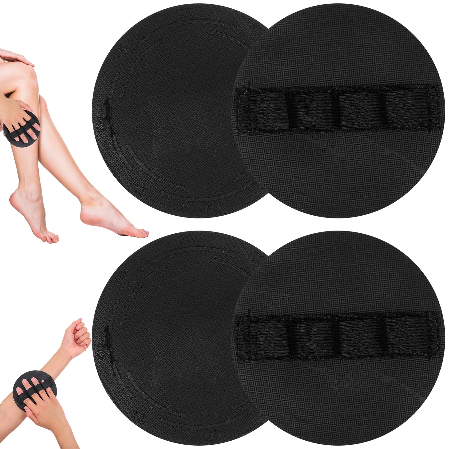 WJIAAA Shower and Bath Tool,Deep Exfoliating Body Scrubber Dead Skin Remover,Deep Cleansing Bath Tool Gentle Dead Skin Remover for Women 4 Counts 4-finger type