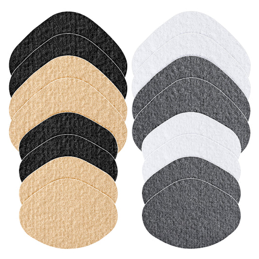 JIYIN 8 Pairs Shoe Heel Repair Patch, Shoe Heel Patches for Holes Self-Adhesive Shoes Lint Cloth, Shoe Heel Repair Inserts Shoe Repair Kit for Sneakers Mesh Shoes Leather Shoes(Color1)