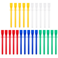 HJZHII 30Pcs Silicone Glue Brush and Plastic Spreader Set 5 Color Plastic Glue Spreader Smear Plate Scraper Sticks Brushes Reusable Glues Applicators Crafts Woodworking DIY Art Easy Clean