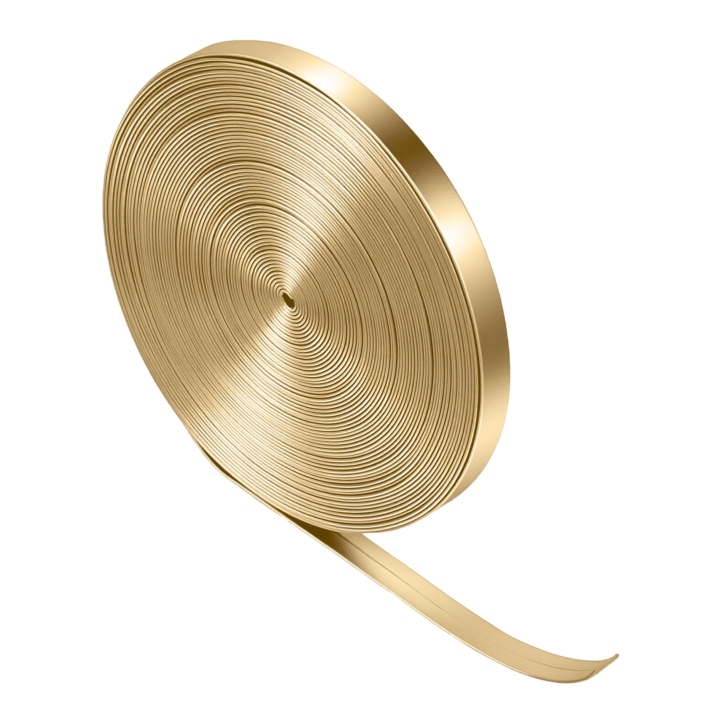 TIESOME 10Yards Gold Leather Cord, 0.31 Inch Flat Metallic Faux Leather Strap Glossy Craft Lace For DIY Jewelry Belts Handbag Making(0.8)