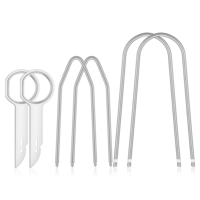 Jeffdad 6Pcs Car Radio Removal Tool Set, Radio Release Keys Extraction Tool U & V Shape Universal Audio Release Keys Professional Car Stereo Removal Tools Easy Installation Repair