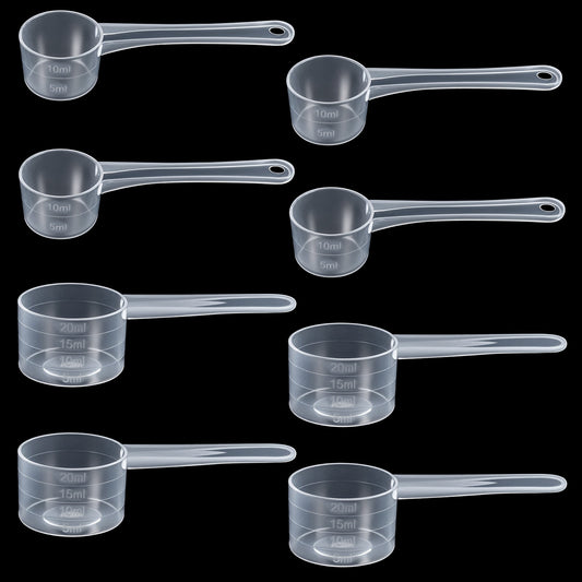 cobee 8Pcs Measuring Spoons, Plastic Measuring Spoons, Cup Measurements Set Measurings Cups for Baking, Measurings Spoon and Cups for Home Catering, Multi Purpose Kitchen Tool(Style A)