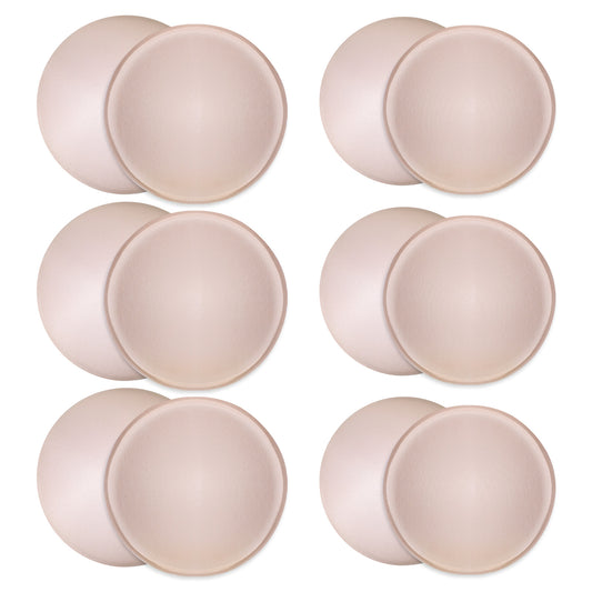 JJUNW 6 Pairs Round Bra Inserts Pads, Replacement General Pad for Bras