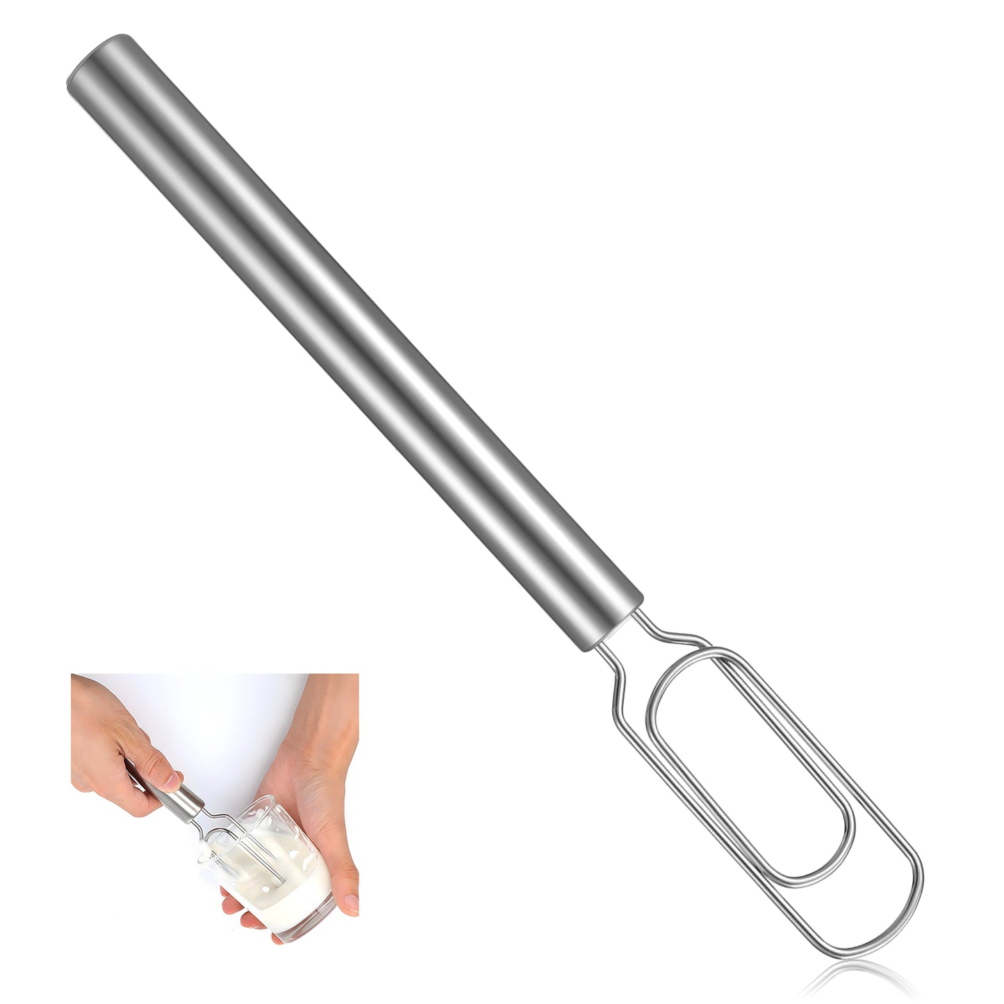 LXUEJIE Danish Dough Whisk for Sourdough Starter, 12" Stainless Steel Sourdough Starter Spatula & Dough Mixer, Bread Whisk for Cooking, Whisking, Sourdoughs, Pizza, Dishwasher Safe
