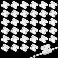 Cobee 40 Pcs Roller Blind Cord Connector Clips, Replacement Pull Ball Chain Connector Fits, Plastic Vertical Clips Blind Fittings for 4.5mm Roller, Roman, and Vertical Blinds