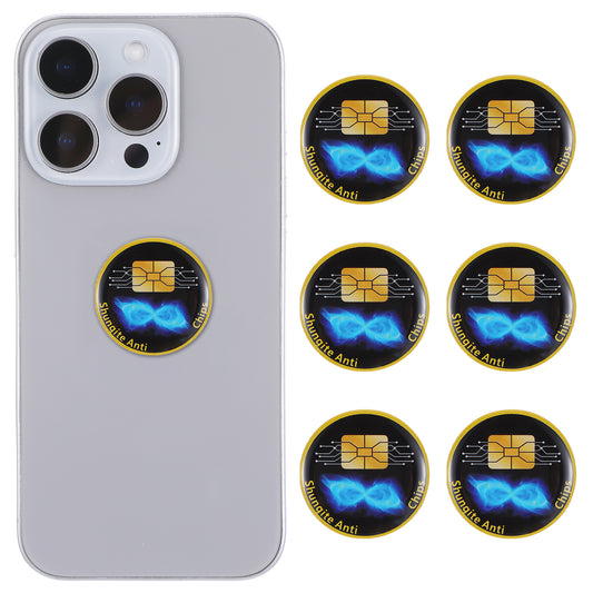AOZUO 6 Pack Cell Phone Protection Neutralizers Stickers, Emf Stickers, Effective Anti Radiation Phone Sticker for Smart Phones/Tablets/Laptops/Computer/WiFi/Priner/TV Electronic Devices Blocker