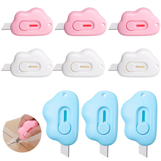 cobee 9 Pcs Mini Box Opener, Mini Security Case Opener Small Art Knives Wrap Case Openers Security Box Cutter for Opening Envelopes Bags Boxes DIY Crafts
