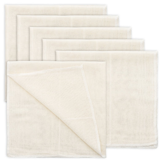 LXUEJIE 6 Pcs Cheese Cloths for Straining, 50x50cm Muslin Cloths for Cooking, Pure Cotton Muslin Cloths for Straining, Reusable and Washable Cheese Cloth Food Strainer for Nut Milk, Butter