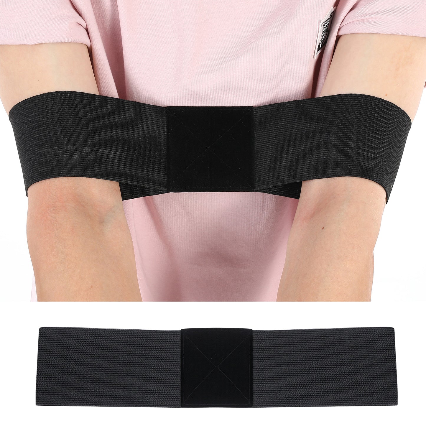 TIESOME Golf Swing Arm Band, Golf Training Aid Elastic Tool for Swing Correction and Posture Fixer Power Band Motion Trainer for Golfers Beginners Muscle Memory Tool(black)