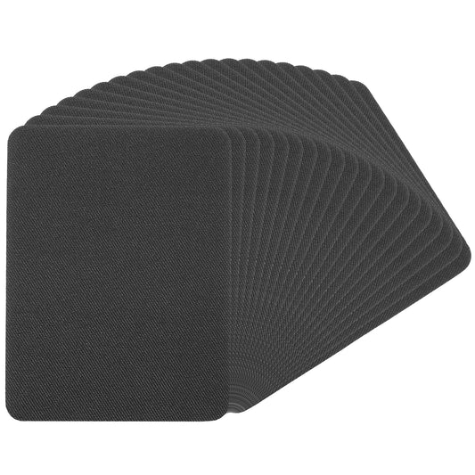 LIQWEI 20 Pack Quality Fabric Repair Patches Iron-on Patches for Fabric Clothes, Iron-on Patch Repairing Inside & Outside Holes for Jeans, Backpacks, Hat etc (12.5 cm x 9.5 cm)(Dark Gray)