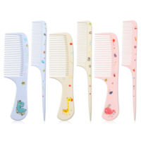 HJZHII 6Pcs Kids Hair Comb Set, Baby Hair Brush for Girls Boys Cute Hairs Comb Toddler Hairs Comb Mini Comb Rat Tail Hairs Styling for Toddler Child's Hair Travel