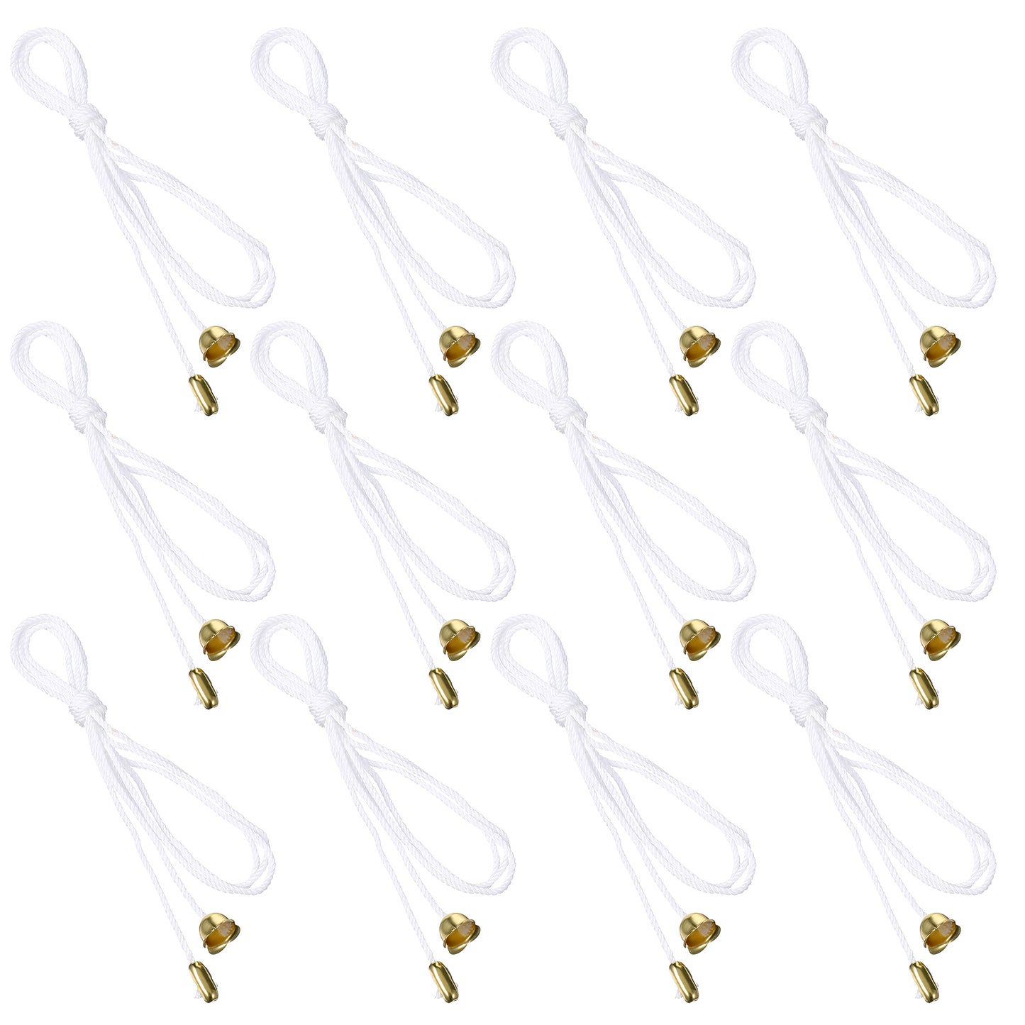 HJZHII 12 Pcs Pull Cord String, Light Bulb Switch Extender Pull Chain Extension Ceiling Fan Chain with Connector for Fixture Lights Bulb Ceiling Fan Light Fixture
