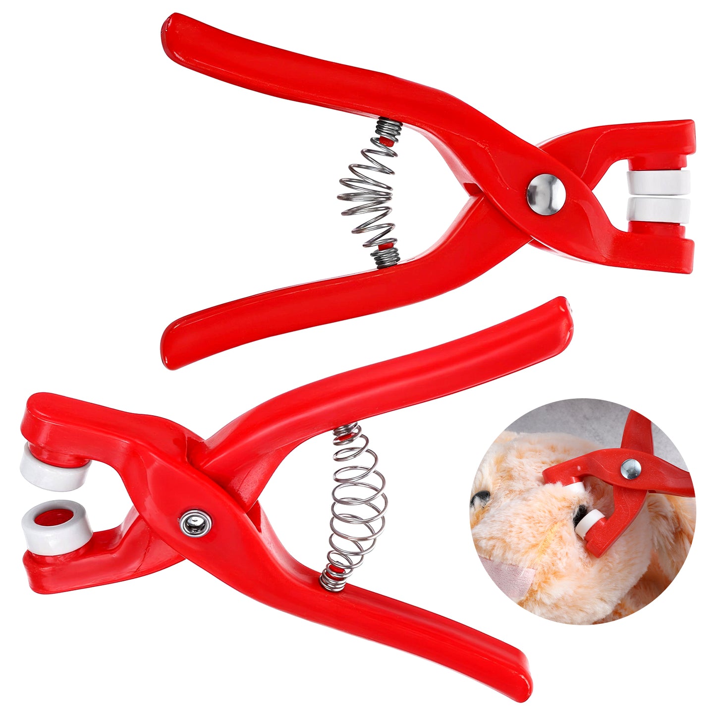 Yuanchu 2 Pcs Safety Eye Tool for Crocheting Auxiliary Tool, Crochet Eyes Amigurumi Eyes Safety Eyes for Crochet Toys Crochet Tools Crochet Stuffed 5-30mm Animal Eyes Making Supplies Tool