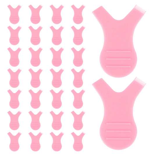 Bewudy 30 Pcs Y Lash Lift Tool, Y Shape Lash Combs Eyelash Brush, Eyelash Perming Brush Best Lash Lift and Tint Kit, Eyelash Lift Brush for Eyelash Extension Makeup Tool(Pink)