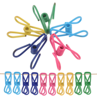 Giantree 30 Pcs Food Bag Clips, Bag Clips for Food Storage, Multifunctional Clips for Food Bag Sealing Clips, Steel and PVC Coated Food Clips Paper Clips, for Snacks Sandwich Home Kitchen