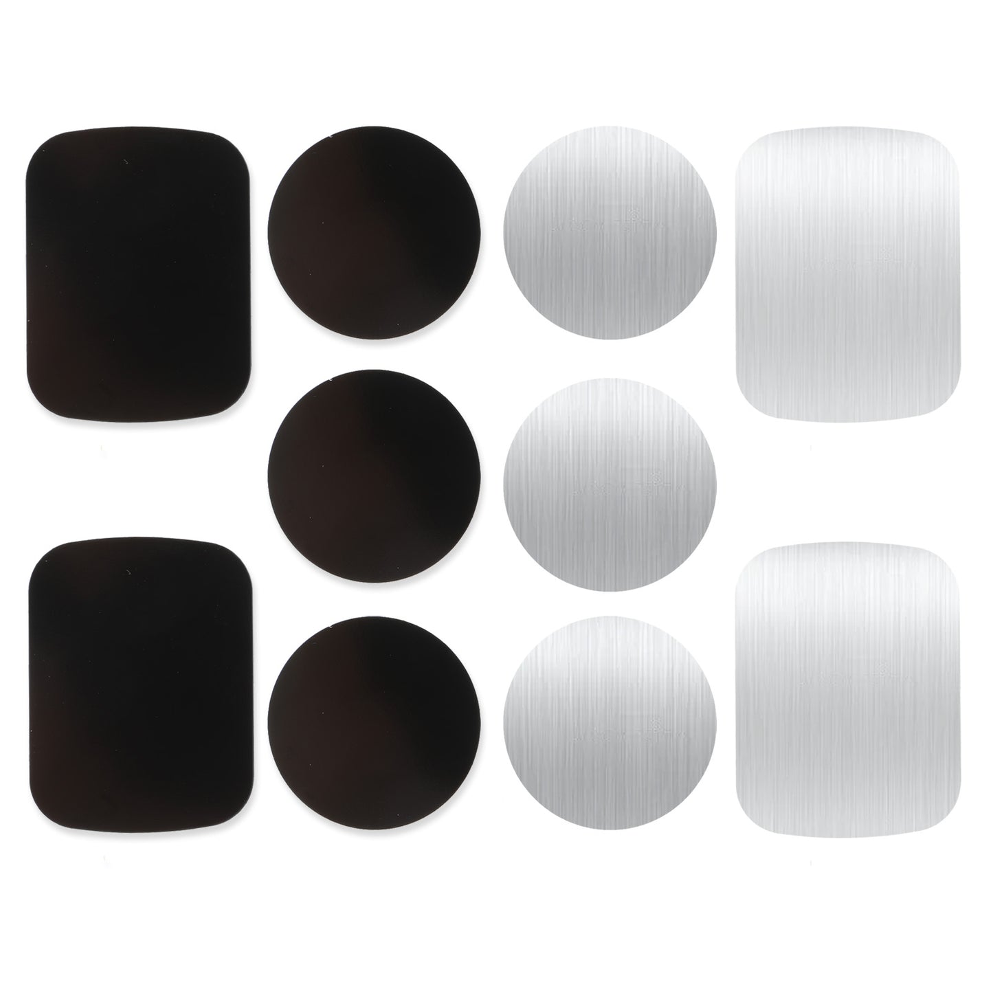 Bewudy 10 Self-Adhesive Metal Plates, Adhesive Thin Metal Plates (Compatible with Magnetic Mounts), Metal Plates for Cars Metal Plates for Phones, Metal Plates for Phone Case