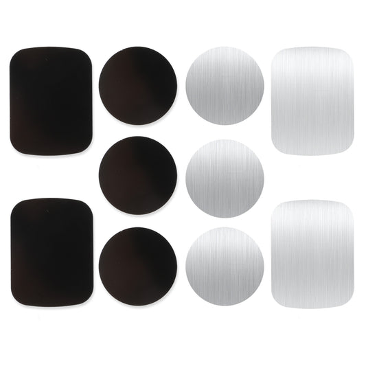 Bewudy 10 Self-Adhesive Metal Plates, Adhesive Thin Metal Plates (Compatible with Magnetic Mounts), Metal Plates for Cars Metal Plates for Phones, Metal Plates for Phone Case