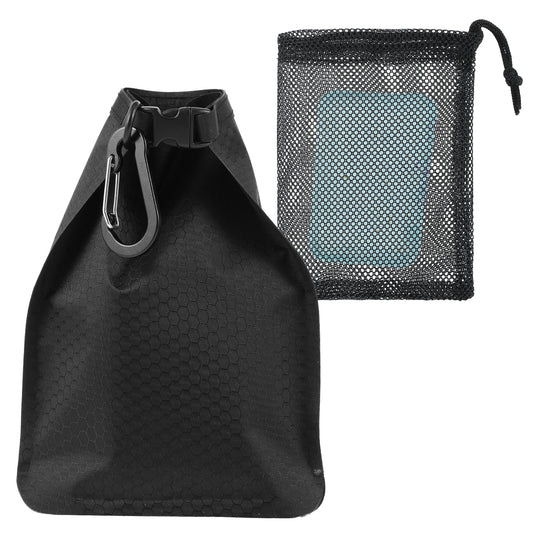 JIEYAO Travel Soap Bag, Waterproof Soap Bar Case, Quick Dry Soap Pouch with Hanging Bathroom Mesh Caddy & Hook Travel Soap Container Gym Shower Bag Essentials for Shampoo Bars Conditioner Bars