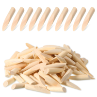JJUNW 100 Pcs Solid Wood Pocket Hole Plugs, 3/8-Inch Diameter Pocket Hole Jigs Wooden Plugs, Pockets Screw For Pockets Holes Jig Woodworking Tool, Pine Wood Plug For Jig Accessories