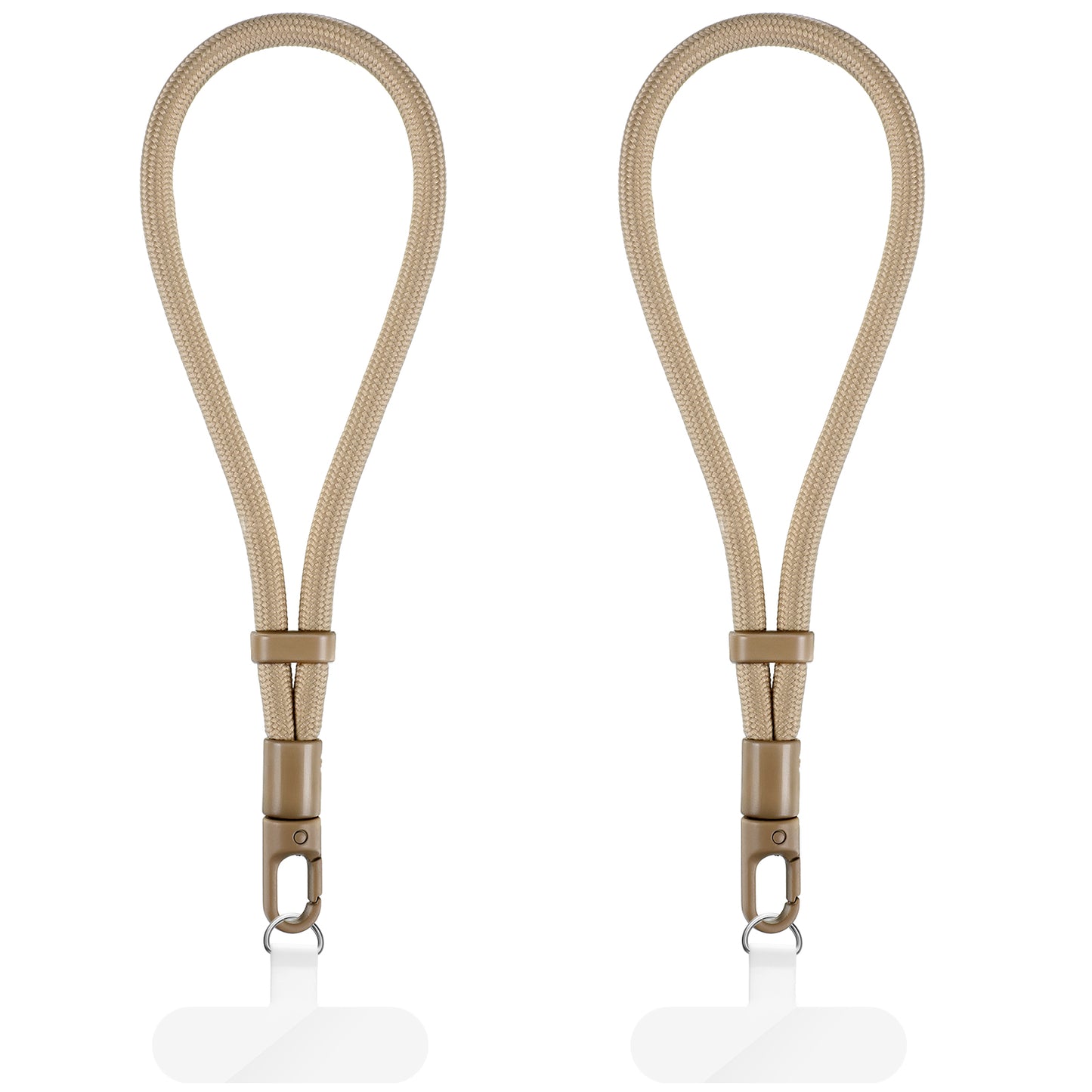 LXUEJIE 2Pcs Anti Theft Phone Strap, Minimalist Wrist Lanyard For Secure Hands-Free Carry, Adjustable Locking (Milky)