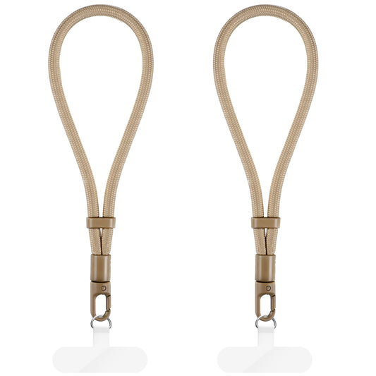 LXUEJIE 2Pcs Anti Theft Phone Strap, Minimalist Wrist Lanyard For Secure Hands-Free Carry, Adjustable Locking (Milky)