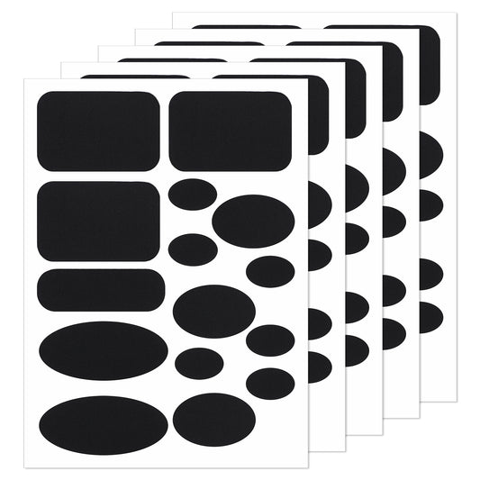 BOHUIZ 75 Pcs Puffer Down Jacket Repair Patch Kit, Black Nylon Fabric Repair Patches Self Adhesive Different Size and Shapes Stick On Patches Waterproof Clothes Patch for Puffer Jacket Tent Coat Bags
