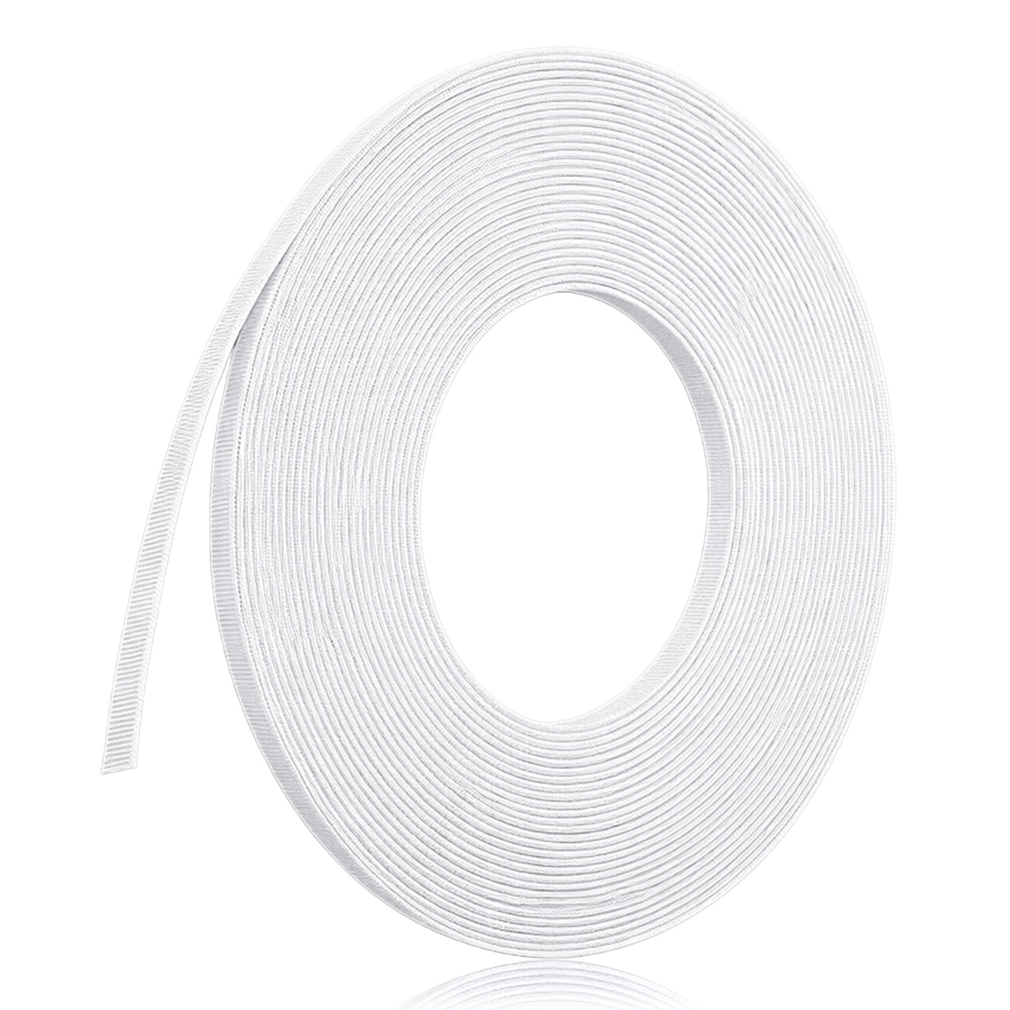 XLIUAX 1 Roll 45 Yards Boning for Sewing, 6mm White Sew-Through Corset Boning Polyester Low Density Corset-Boning for Wedding Party Dress and Bridal Gown