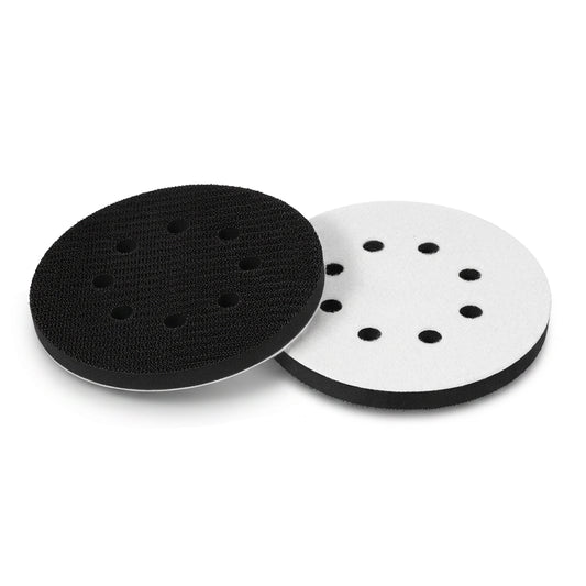 LXUEJIE 2PCS 125mm Sanding Interface Pad,8Hole Soft Sponge Foam Sanding Pad