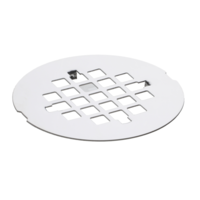 LXUEJIE Snap-in Shower Drain Cover, Round Shower Strainer Grid Stainless Steel Drain Cover Replacement 4-1/4" Showers Drains Covers for Bathroom Floor Lawns Landscaped Patios (Silver)