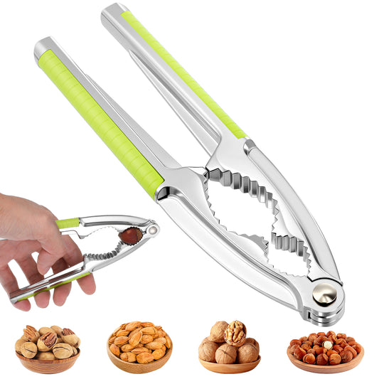 LXUEJIE Nutcracker, Nut Crackers Heavy Duty Walnut Nut Opener with Non-Slip Handle, Multifunctional Nut Cracker for Pecan Walnut Almonds, Hazelnuts, Pistachios