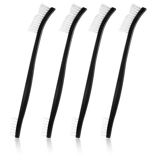 LIQWEI 4Pcs Double-Ended Nylon Brushes for Cleaning, Jewelry Cleaning Brush, Small Brushes Crevice Tools Thin Brush for Tight Spaces for Jewelry Bicycle Car Shower Head(4)
