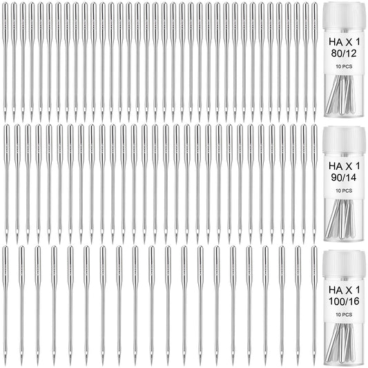 IANFAN Universal Sewing Machine Needles, 80PCS Assorted Sizes 80/12 90/14 100/16, Premium Steel Construction, Compatible with Most Home Sewing Machines