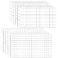 XLIUAX 12 Sheets Foam Dots Squares, 1980 Pcs Double Sided Foam Squares for Crafts 3D Pop Mount Adhesive Square Strips Foams Tape for Scrapbook Office Class DIY Supplies 2 Sizes (12mm, 6mm)