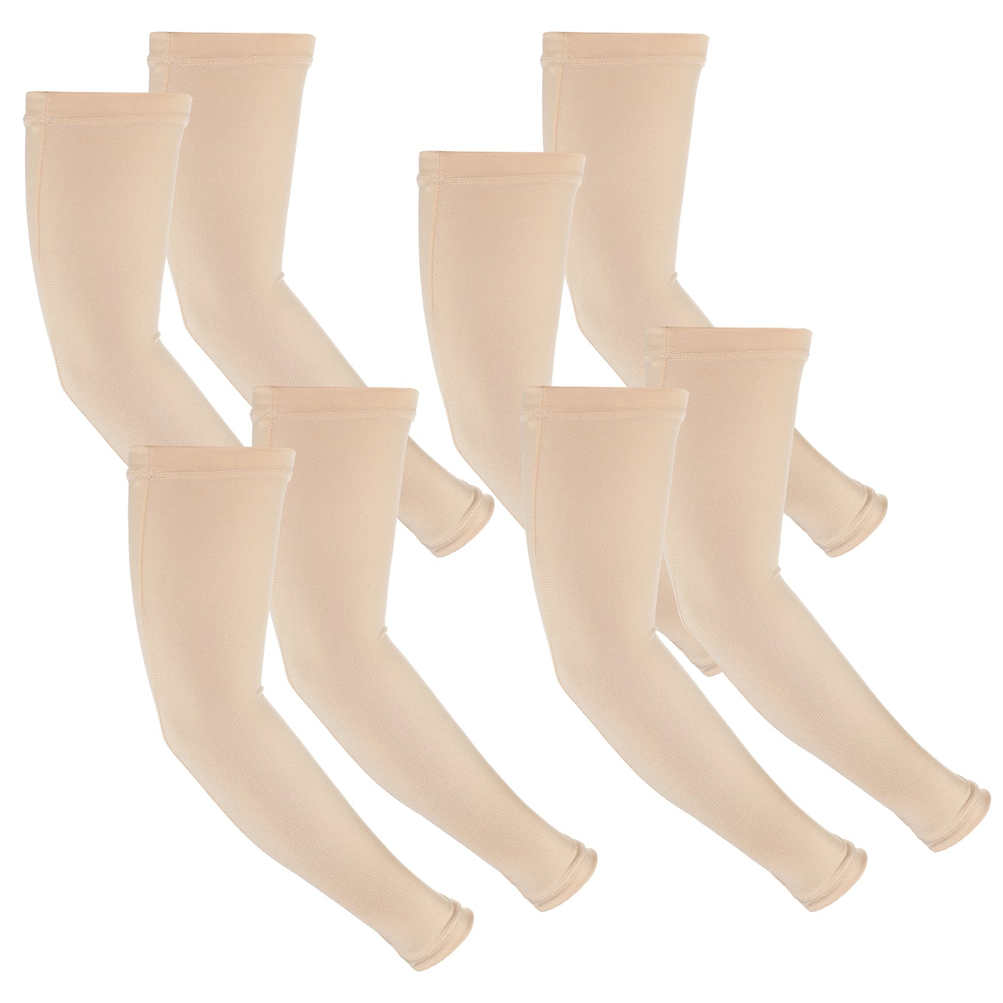 HJZHII 4 Pairs Protective Arm Sleeves, Arm Sleeve with Thumb Hole Cooling UV Sun Protection Cover Arms Sleeves Tattoo Cover Up Sleeve Bruising Abrasions for Men Women Elderly Outdoor Thin Skin
