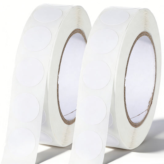 cobee 2000 Pcs White Round Stickers, 1/2 Inch Circle Dot Stickers Price Tags, Coding Label Waterproof Small Round Sticker for Office Shop Home Classroom Marking