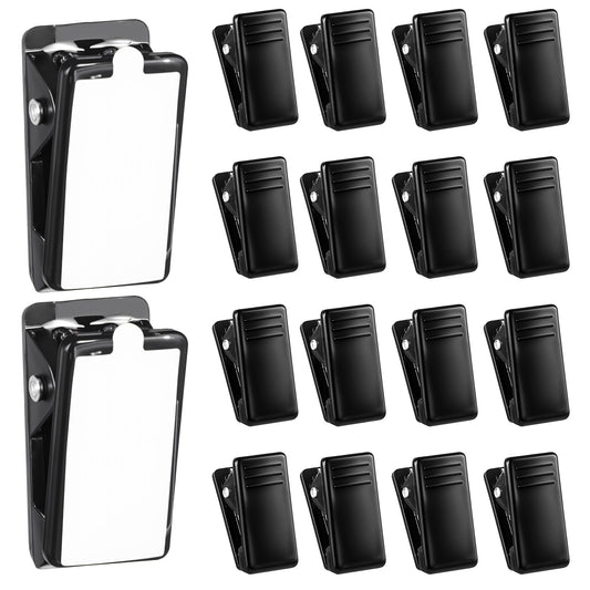 JJUNW 15 Pcs Tapestry Wall Hanging Clips, Self-Adhesive Plastic Banner Clips for Walls, Adhesive Clips for Photos, Tapestry Wall Hanging, Posters, Home and Office (Black)