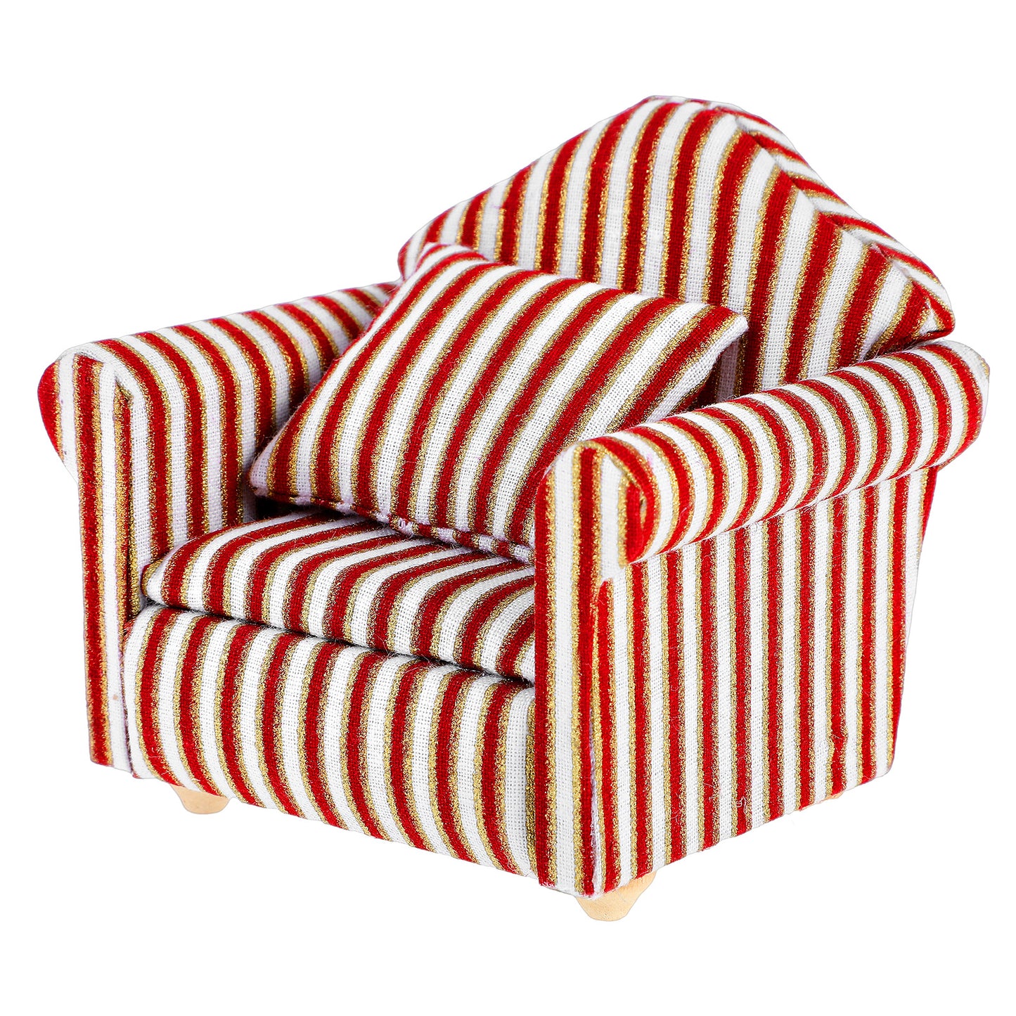 TIESOME Miniatures Dollhouse Sofa Set, 1:12 Scale Min Sofa Pillow Mini- Dollhouse Miniatures Furniture Accessories
