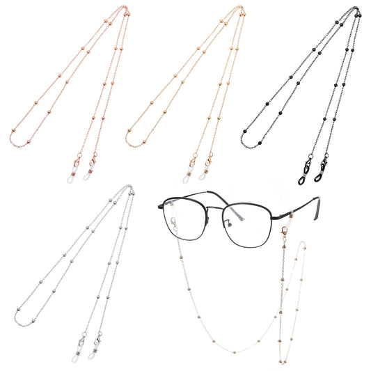 Giantree 8 PCS Stylish Eyeglasses Chain for Women, Stainless Steel Glasses Chain, Sunglasses Strap Holder Eyewear Chains Reading Lanyard for Women Men