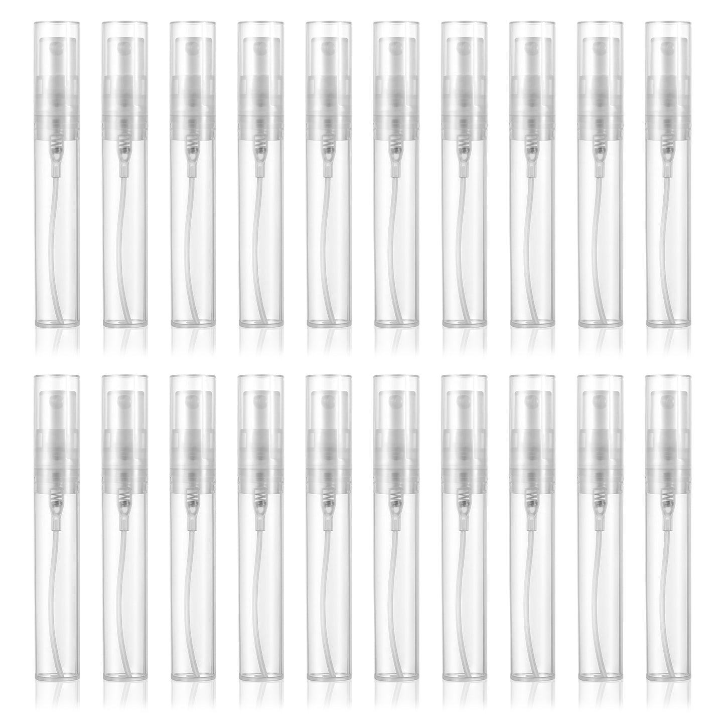 Giantree 20Pcs Mini Spray Bottle, Fine Mist Refillable Perfume Atomizer, Travel Spray Bottle Perfume Bottle Empty, Small Sample Containers for Cleaning, Travel, Essential Oils