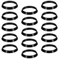 cobee 15 Pcs Rubber Gasket, Silicone Pipe Rainbow Vacuum Replacement Parts, Sink Drain Gasket Kitchen Sink Gasket Slip Ring Rubber Washers Plumbing