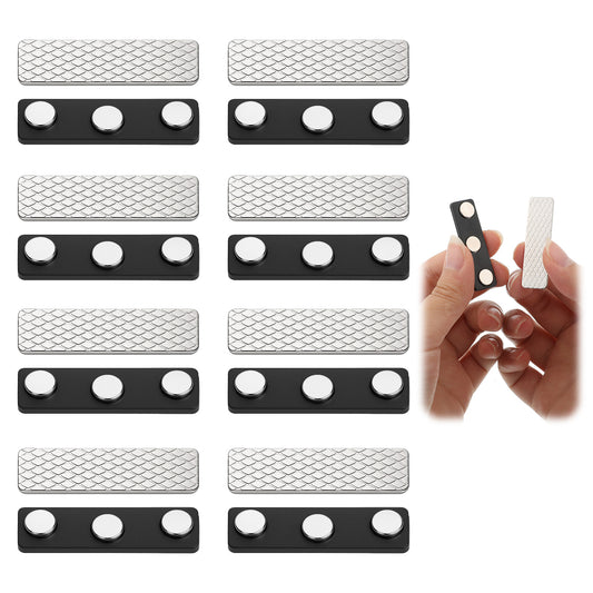 LXUEJIE 8 Pairs Magnetic Curtain Closure, Blackout Blind Curtain Magnets Accessory for Window Blinds With Adhesive Magnets Clips for Blackout Curtains Magnetic Curtains