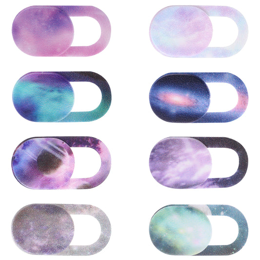 JIYIN 8PCS Laptop Camera Cover Slide, Starry Sky Webcam Cover Slide Phone Camera Cover, Ultra-Thin Computer Camera Cover Slide Blocker Slider Privacy Cover for Laptop Desktop PC Tablet(Starry Sky)