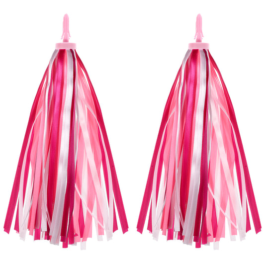 LXUEJIE 1 Pair Bike Streamers Bike Tassels for Kids, Bicycle Handlebar Streamers Colorful Ribbons Tassel Kids Bikes Accessories Scooter Bicycle Tricycle Handlebar Streamer for Girls Boys