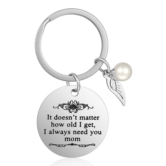 LXUEJIE Mum Birthday Gifts, Christmas Gifts for Mom, Thoughtful Gift for Mom Birthday Mother Keychain Valentine's Day Gift